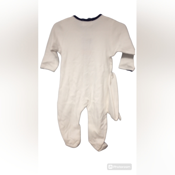 NWT Babaluno baby boys 3-6m button up footie set with beanie - Picture 2 of 10